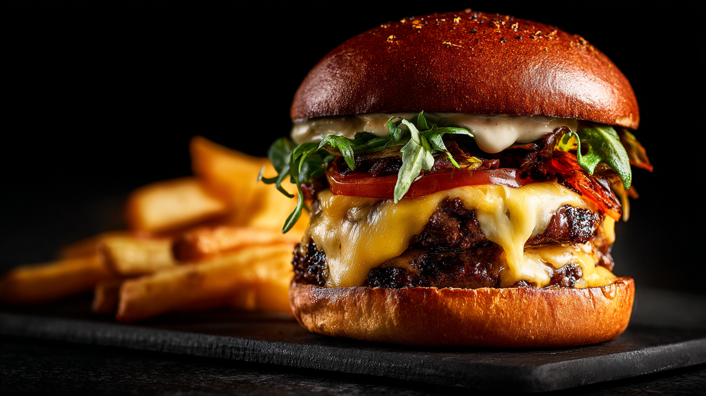 Ember and Bun burger and fries