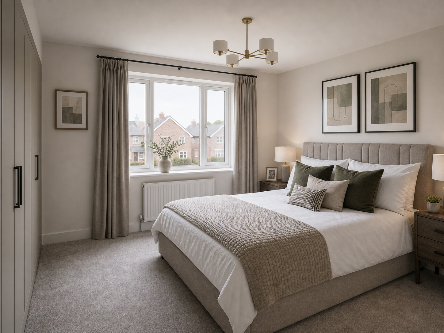 Principal bedroom in the detached home on Bunting Crescent