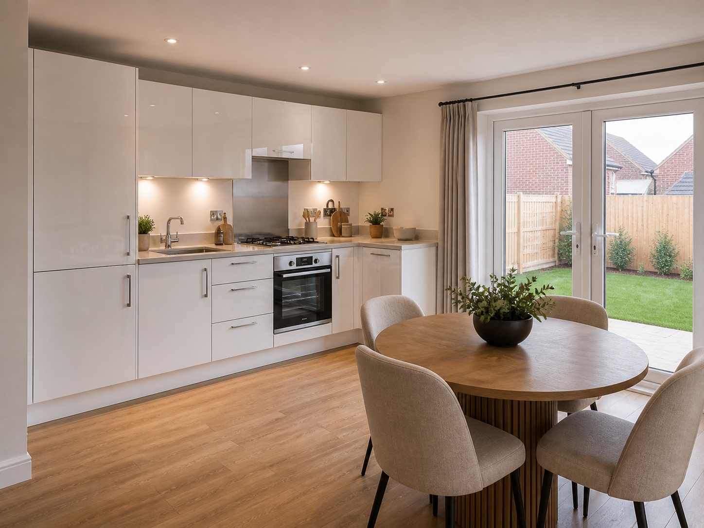 Modern kitchen in The Marjoram at Hartwell Meadows