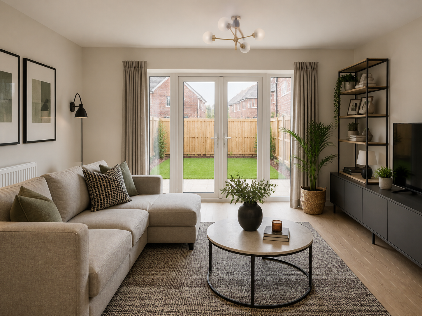 Show-home living room in The Marjoram at Hartwell Meadows